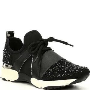 Carvela Lament Blingy Black Tennis Shoes